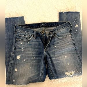 Lucky Brand distressed skinny jeans